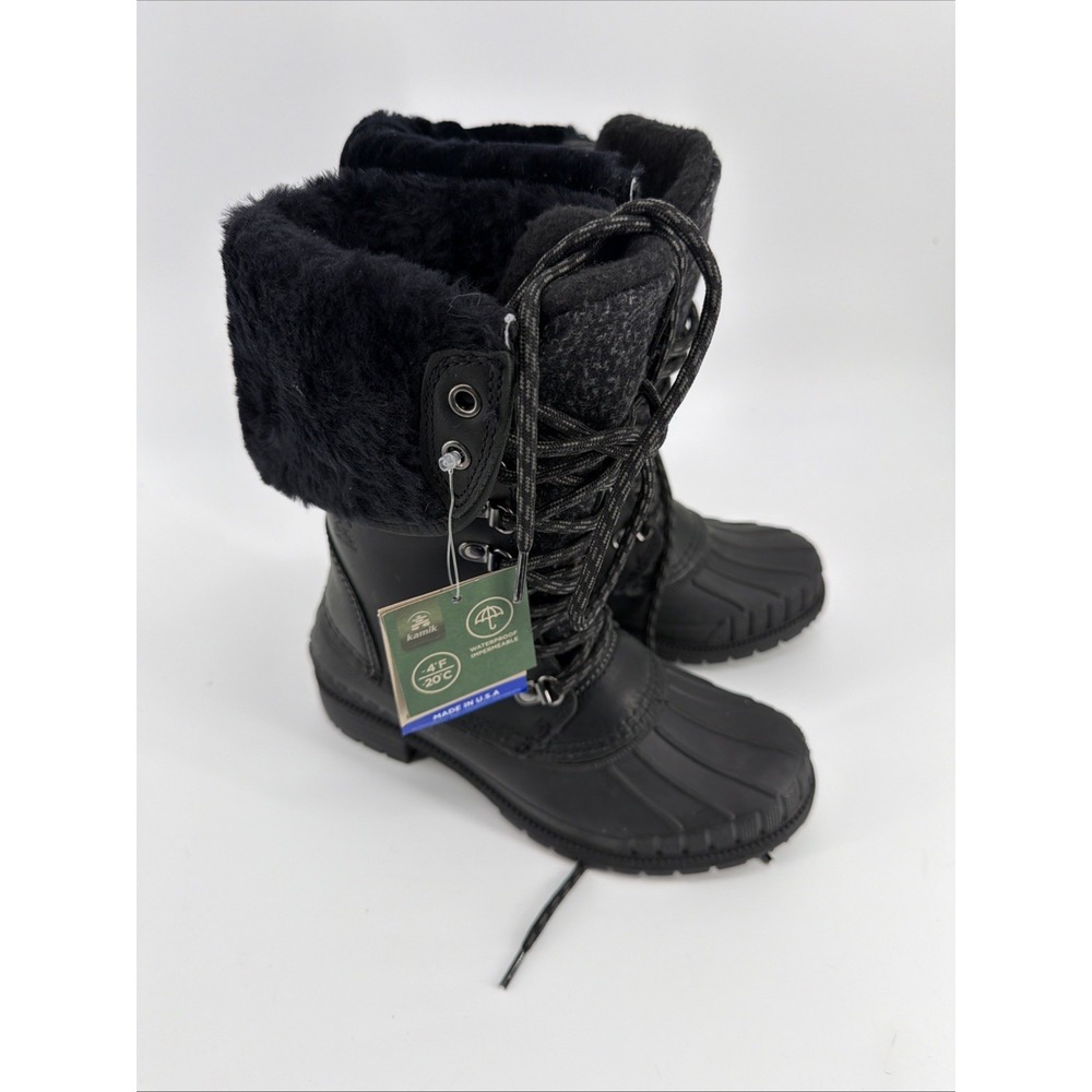 Kamik Sienna F2 Women's Black Waterproof Insulated Winter Snow Boots NWT 5